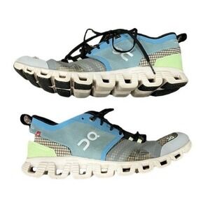 On Running Cloud X Shift Running Shoes Niagra White Blue Women's Size 8 CloudTec